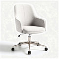 Office chair with adjustable height soft fabric upholstery and silver base 60 x 60 x 90cm
